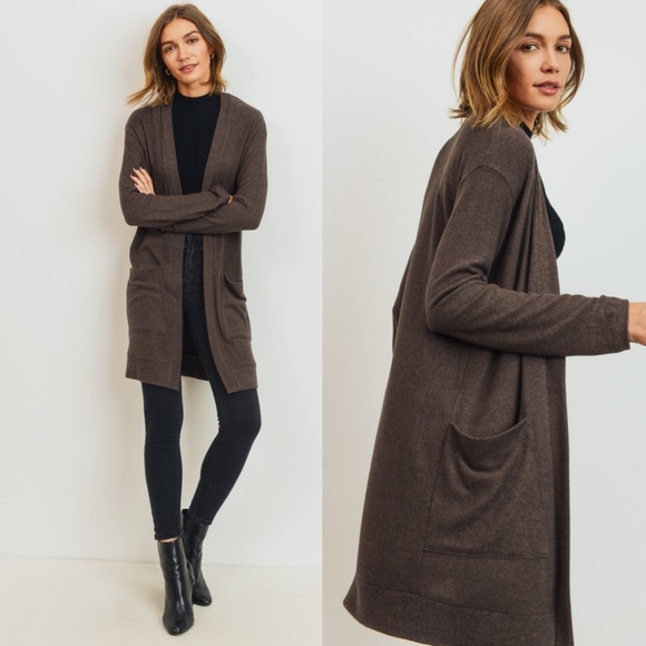 🎈Last1️⃣Brushed Pocket Cardigan Spring Cardigans - Picture 2 of 2